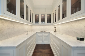 Butler's pantry in luxury home