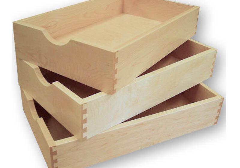 5/8" (16mm) Scooped Dovetail Drawer Boxes | Assembled